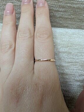 Limited Edition Catbird Candy Wrapper Ring, 14k Gold, Size 7